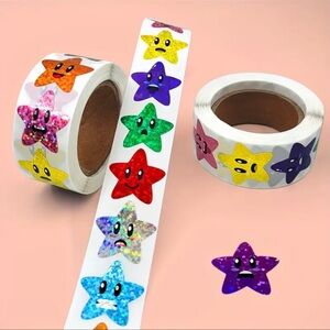 500pcs/roll Star Sticker Reward Table Decoration Adhesive Label